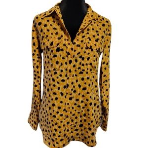 Equipment Leopard Silk Blouse